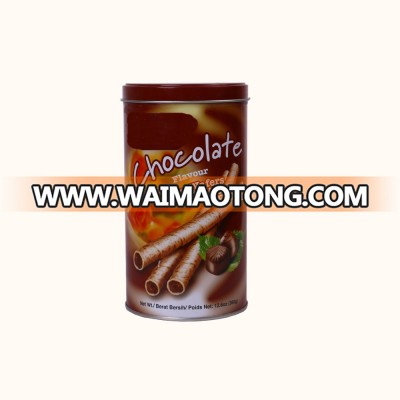 high quality delicious manufacture price chocolate taste rolled creamy filled wafer