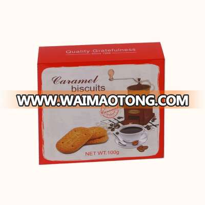 delicious Caramel Biscuits 100g in Boxes