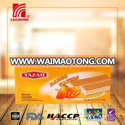 Cream filling Mango wafer biscuit